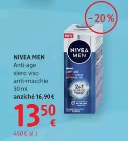 dm drogerie markt NIVEA MEN Anti-age siero viso anti-macchie offerta