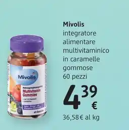 dm drogerie markt Mivolis integratore alimentare multivitaminico in caramelle gommose offerta
