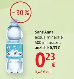 dm drogerie markt Sant'Anna acqua minerale offerta