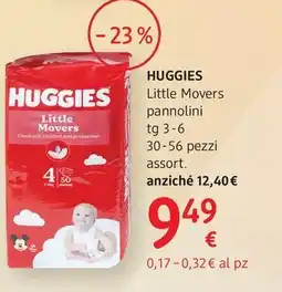 dm drogerie markt HUGGIES Little Movers pannolini offerta