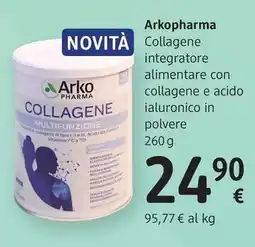 dm drogerie markt Arkopharma collagene integratore alimentare con collagene e acido ialuronico in polvere offerta