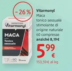 dm drogerie markt Vitarmonyl Maca tonico sessuale stimolante di origine naturale offerta