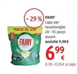dm drogerie markt FAIRY caps per lavastoviglie offerta