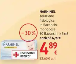 dm drogerie markt NARHINEL soluzione fisiologica in flaconcini monodose offerta
