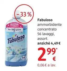 dm drogerie markt Fabuloso ammorbidente concentrato offerta