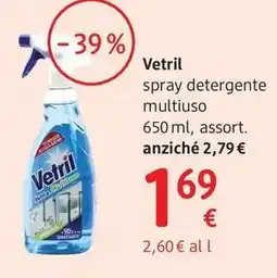 dm drogerie markt Vetril spray detergente multiuso offerta