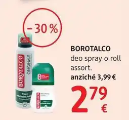 dm drogerie markt BOROTALCO deo spray o roll offerta