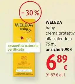 dm drogerie markt WELEDA baby crema protettiva alla calendula offerta