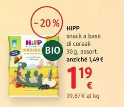 dm drogerie markt HiPP snack a base di cereali offerta