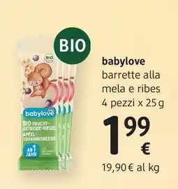 dm drogerie markt babylove barrette alla mela e ribes offerta