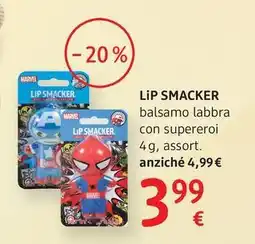dm drogerie markt LIP SMACKER balsamo labbra con supereroi offerta