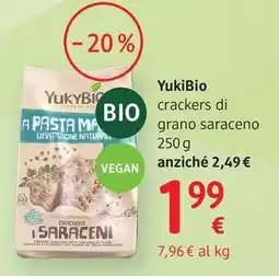 dm drogerie markt YukiBio crackers di grano saraceno offerta