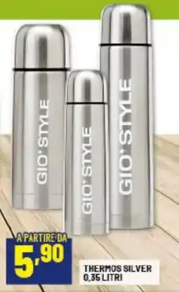 Risparmio Casa Gio' style thermos silver offerta