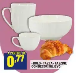 Risparmio Casa Bolo, tazza, tazzine con decori rilievo offerta