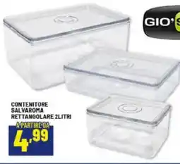 Risparmio Casa Gio'style contenitore salvaroma rettangolare offerta