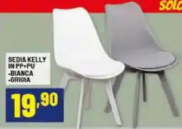 Risparmio Casa Sedia kelly in pp+pu bianca grigia offerta