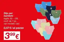 KiK Slip per bambini offerta