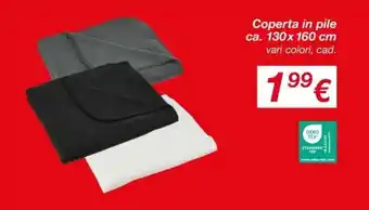 Coperta in pile ca. 130x 160 cm