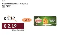 Prezzemolo e Vitale Negroni pancetta dolce offerta