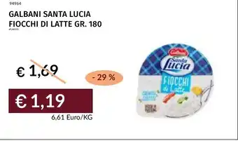 Prezzemolo e Vitale Galbani santa lucia fiocchi di latte offerta