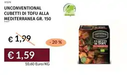 Prezzemolo e Vitale Unconventional cubetti di tofu alla mediterranea offerta