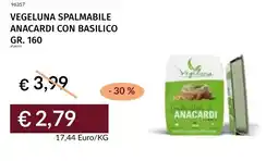 Prezzemolo e Vitale Vegeluna spalmabile anacardi con basilico offerta