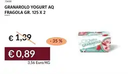 Prezzemolo e Vitale Granarolo yogurt aq fragola offerta