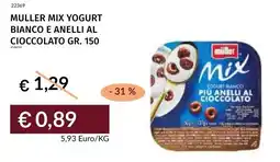 Prezzemolo e Vitale Muller mix yogurt bianco e anelli al cioccolato offerta