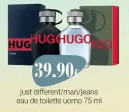 Tigotà HUGO just different/man/jeans eau de toilette uomo offerta
