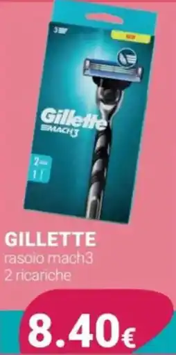 Tigotà GILLETTE rasoio mach3 2 ricariche offerta