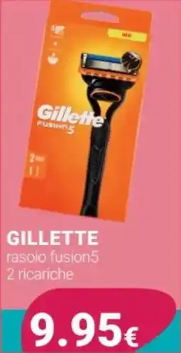 Tigotà GILLETTE rasoio fusion5 2 ricariche offerta