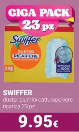Tigotà SWIFFER duster piumini catturapolvere ricarica 23 pz offerta