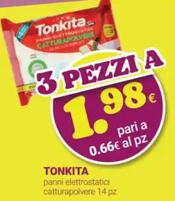 Tigotà TONKITA panni elettrostatici catturapolvere offerta