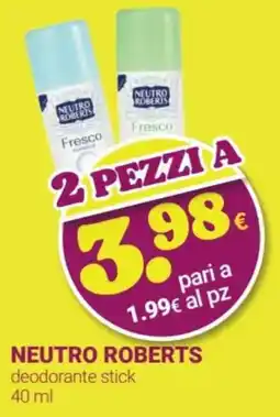 Tigotà NEUTRO ROBERTS deodorante stick offerta