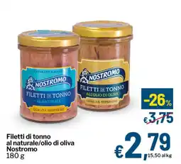 Qui Discount Filetti di tonno al naturale/olio di oliva Nostromo offerta