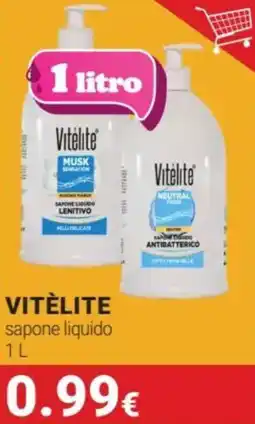 Tigotà VITÈLITE sapone liquido offerta