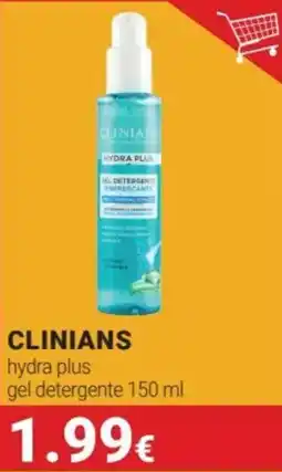 Tigotà CLINIANS hydra plus gel detergente offerta