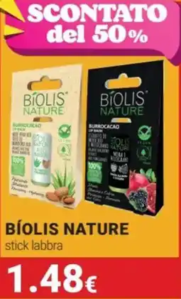 Tigotà BÍOLIS NATURE stick labbra offerta