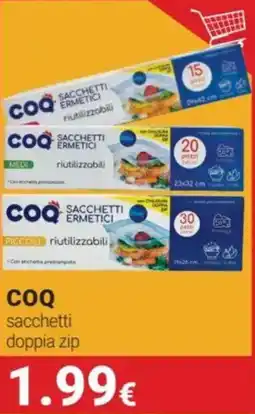 Tigotà COQ sacchetti doppia zip offerta