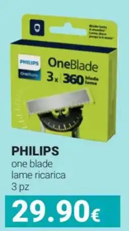 Tigotà PHILIPS one blade lame ricarica 3 pz offerta