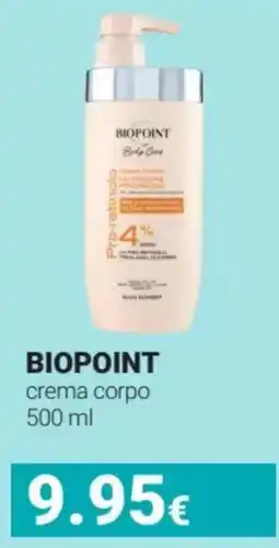 Tigotà BIOPOINT crema corpo offerta