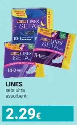 Tigotà LINES seta ultra assorbenti offerta