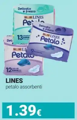 Tigotà LINES petalo assorbenti offerta