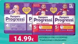 Tigotà Pampers PROGRESSI PACCO DOPPIO Tradizionale o Mutandino offerta