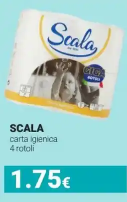 Tigotà SCALA carta igienica 4 rotoli offerta