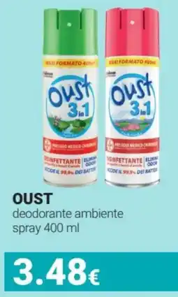 Tigotà OUST deodorante ambiente spray offerta