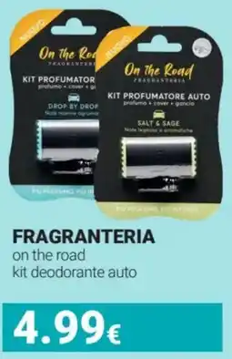 Tigotà FRAGRANTERIA on the road kit deodorante auto offerta