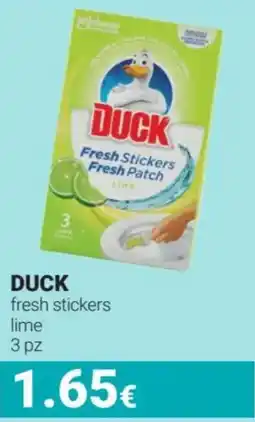 Tigotà DUCK fresh stickers lime 3 pz offerta