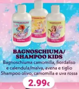 Tigotà BAGNOSCHIUMA/ SHAMPOO KIDS Bagnoschiuma camomilla, fiordaliso e calendula/malva, avena e tiglio offerta