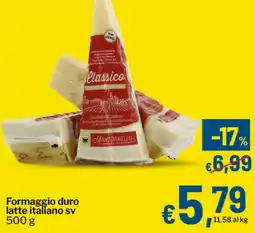 Qui Discount Formaggio duro latte italiano sv offerta